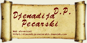 Đenadija Pecarski vizit kartica